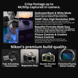 Nikon Z f Mirrorless Camera with 40mm Lens with Shoulder Messenger Camera Bag Bundle