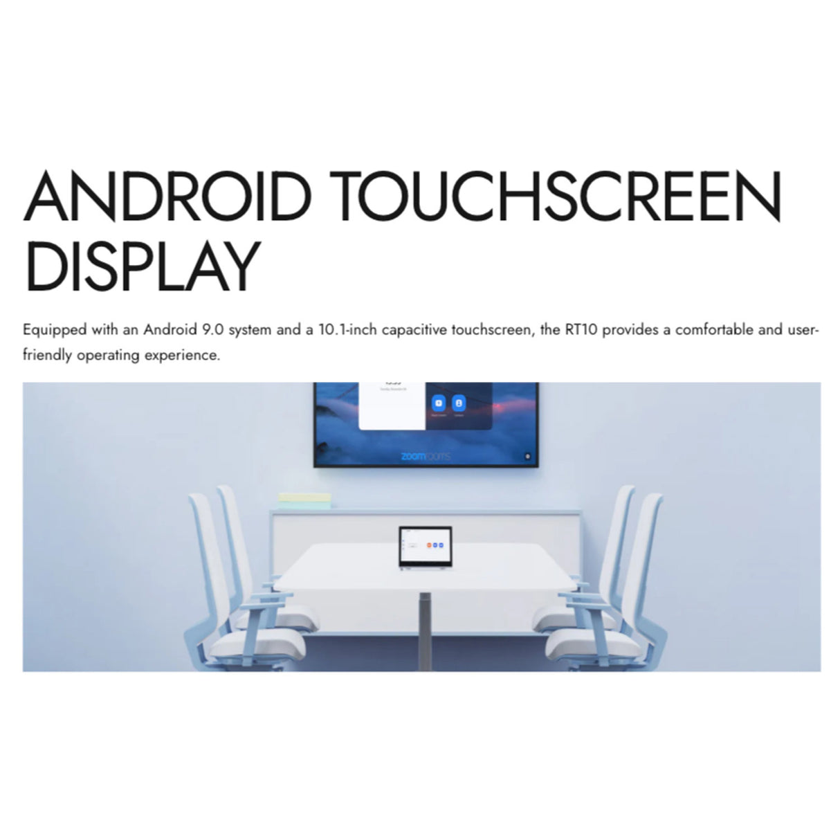 Rocware RT10 Ultra Thin Smart Touch Terminal Controller and Focus Microfiber Cleaning Cloth Bundle