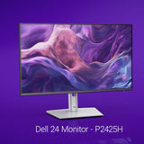 Dell P2425H 24-Inch 1920 x 1080 FHD Flat Screen LED Monitor (2-Pack) with USB-C Cable Bundle