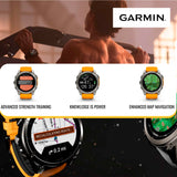 Garmin Fenix 8 Sapphire 47mm GPS Smartwatch (Spark Orange and Graphite) with Hard Case Bundle