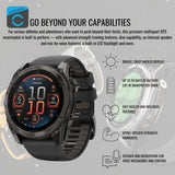 Garmin Fenix 8 AMOLED Sapphire 47mm GPS Smartwatch (Black and Pebble Gray) with Hard Case Bundle