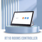 Rocware RC10 4K UHD USB Black Video Bar with 21-Degree Field of View and Terminal Controller Bundle