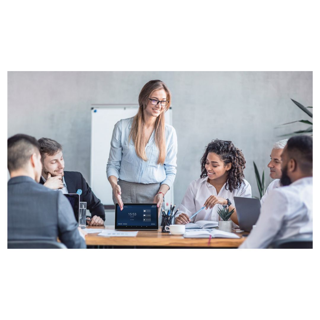 Rocware RC10 4K UHD USB Black Video Bar with 21-Degree Field of View and Terminal Controller Bundle