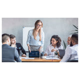 Rocware RC10 4K UHD USB Black Video Bar with 21-Degree Field of View and Terminal Controller Bundle