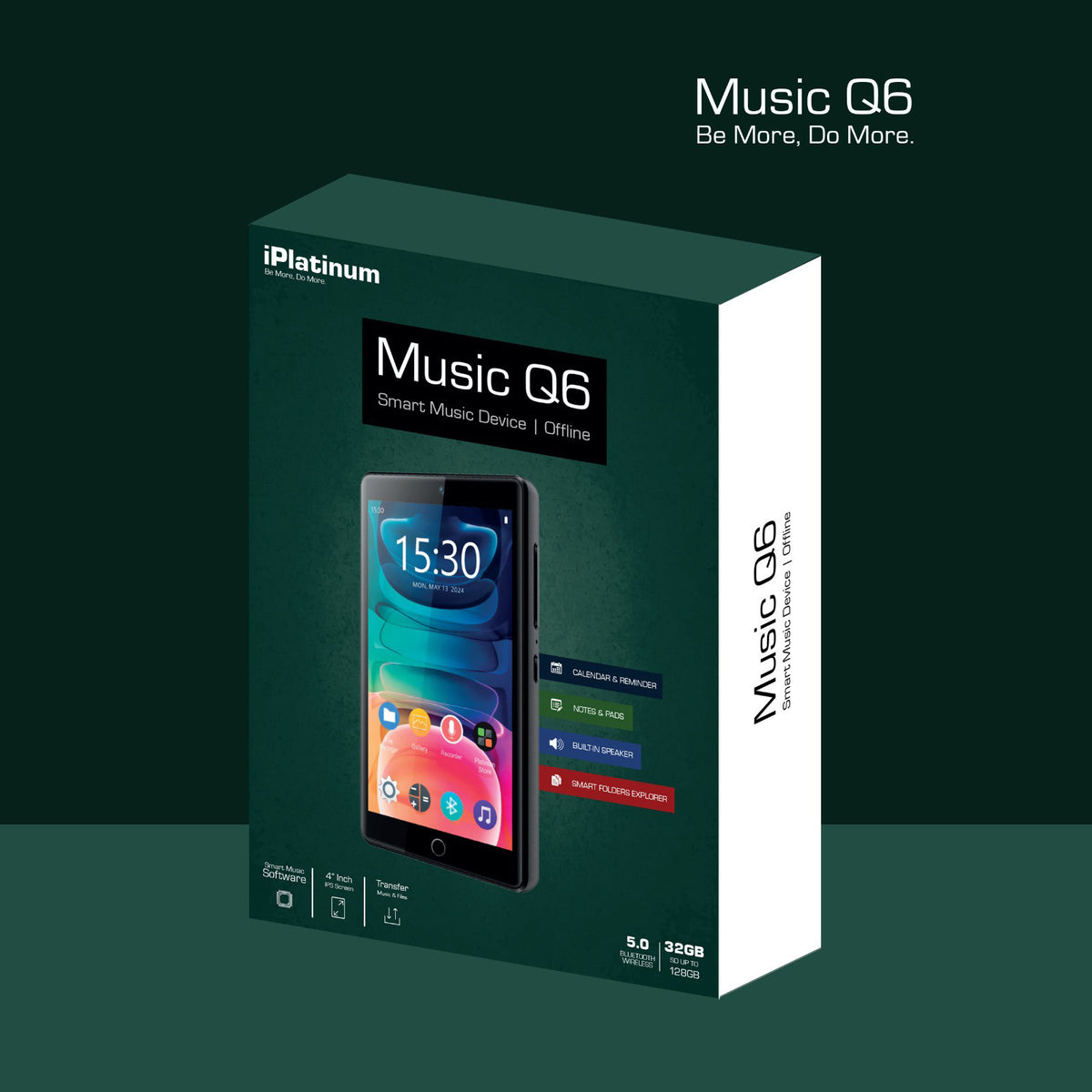 Samvix iPlatinum Q6 Kosher 32GB MP3 Player with Built-in Camera (No Video, Radio or Wifi)