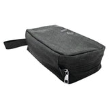 Maxell Folding Storage Travel Case with Durable Exterior and Zippered Pockets (Black)