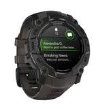 Garmin Instinct 3 50mm GPS Smartwatch with 1.3-Inch AMOLED Display (Black with Charcoal Band)