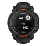 Garmin Instinct 3 45mm Solar GPS Smartwatch with Built-In Flashlight and SatIQ Technology (Black)