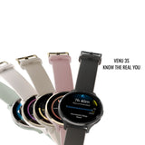 Garmin Venu 3S Soft Gold Stainless Steel Bezel Smartwatch with Ivory Case and Silicone Band Bundle