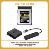 ProGrade Digital 512GB CFexpress 4.0 Type B Gold Memory Card for Mirrorless Cameras Bundle