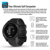 Garmin Approach S12 Golf Watch (Black) and Focus Camera Portable Charger Stand Bundle