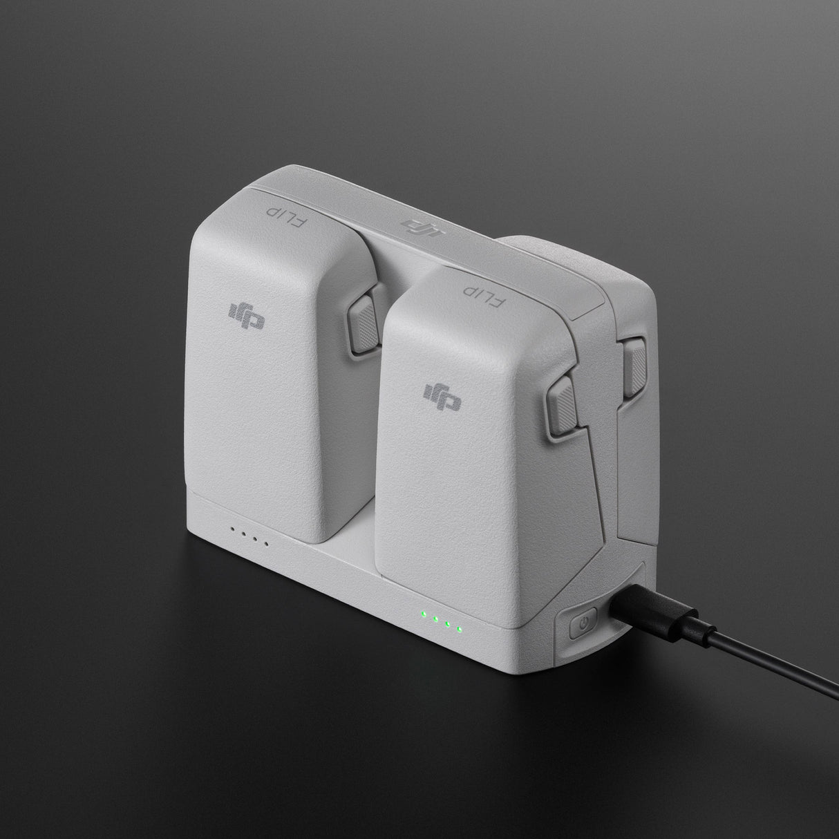 DJI Flip Parallel Charging Hub with Two-Battery Capacity for Simultaneous Charging (White)