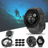 Garmin Descent G1 Dive 45mm GPS Smart Watch (Slate Gray) with Charger Stand and USB Cable Bundle