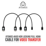 Atomos 4K60 HDR Locking High Speed Full HDMI to HDMI Cable (Black) Bundle