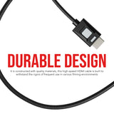 Atomos 4K60 HDR Locking High Speed Full HDMI to HDMI Cable (Black) Bundle