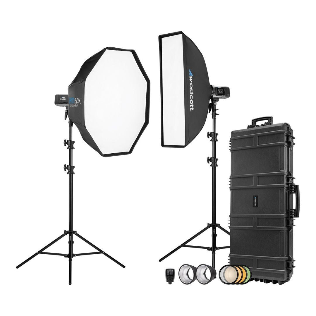 Westcott FJ400 II Strobe 2-Light Hard Case Kit with FJ-X3 S for Sony Cameras (Open Box)