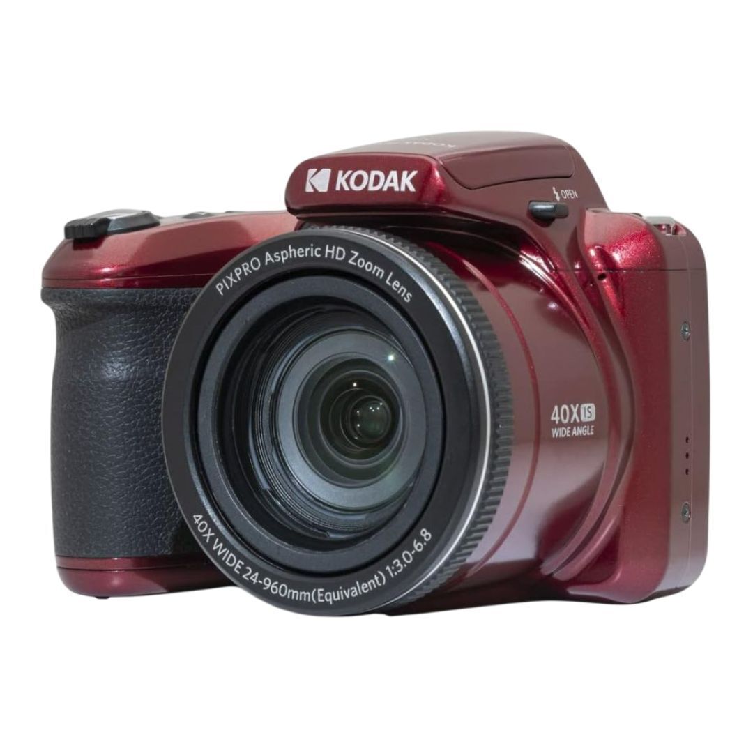Kodak Pixpro AZ405 Astro Zoom 20MP Digital Camera with 40x Optical Zoom and 1080p Video (Red)