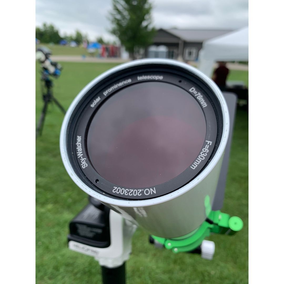 Celestron Heliostar 76 H-Alpha 630mm Focal Length Solar Telescope and SolarQuest Mount Kit