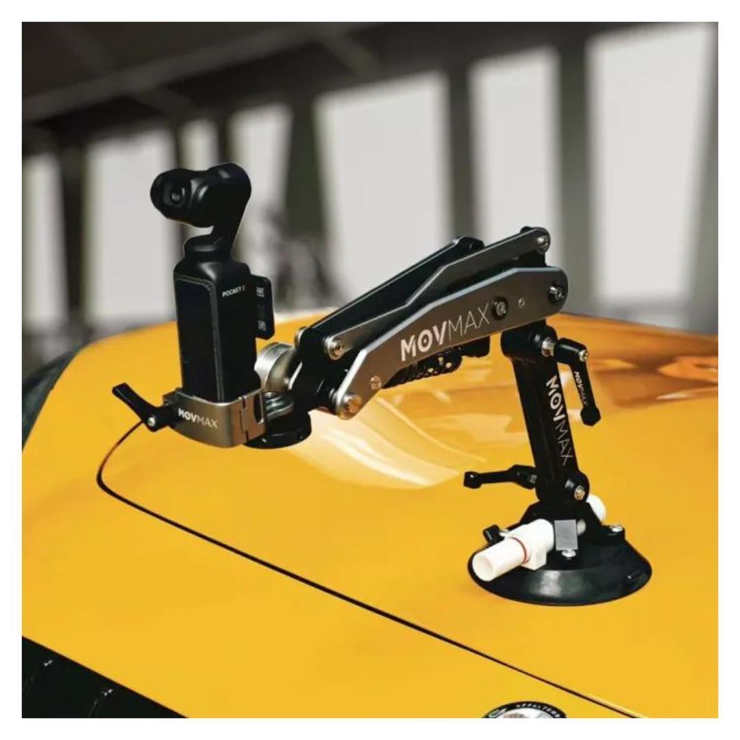 Movmax Blade Arm for DJI Pocket 3, Insta 360, and GoPro HERO 12 Cameras and Hoop Connector Bundle