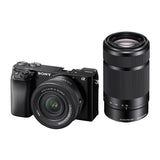 Sony Alpha a6100 24.2MP APS-C Mirrorless Lens Camera with 16-50mm and 55-210mm Lens (Black)