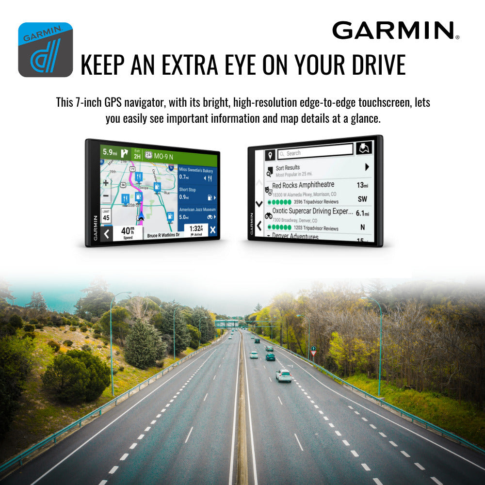 Garmin DriveSmart 76 GPS Navigator (7-Inch) with Knox Gear GPS Suction Cup Mount Bundle