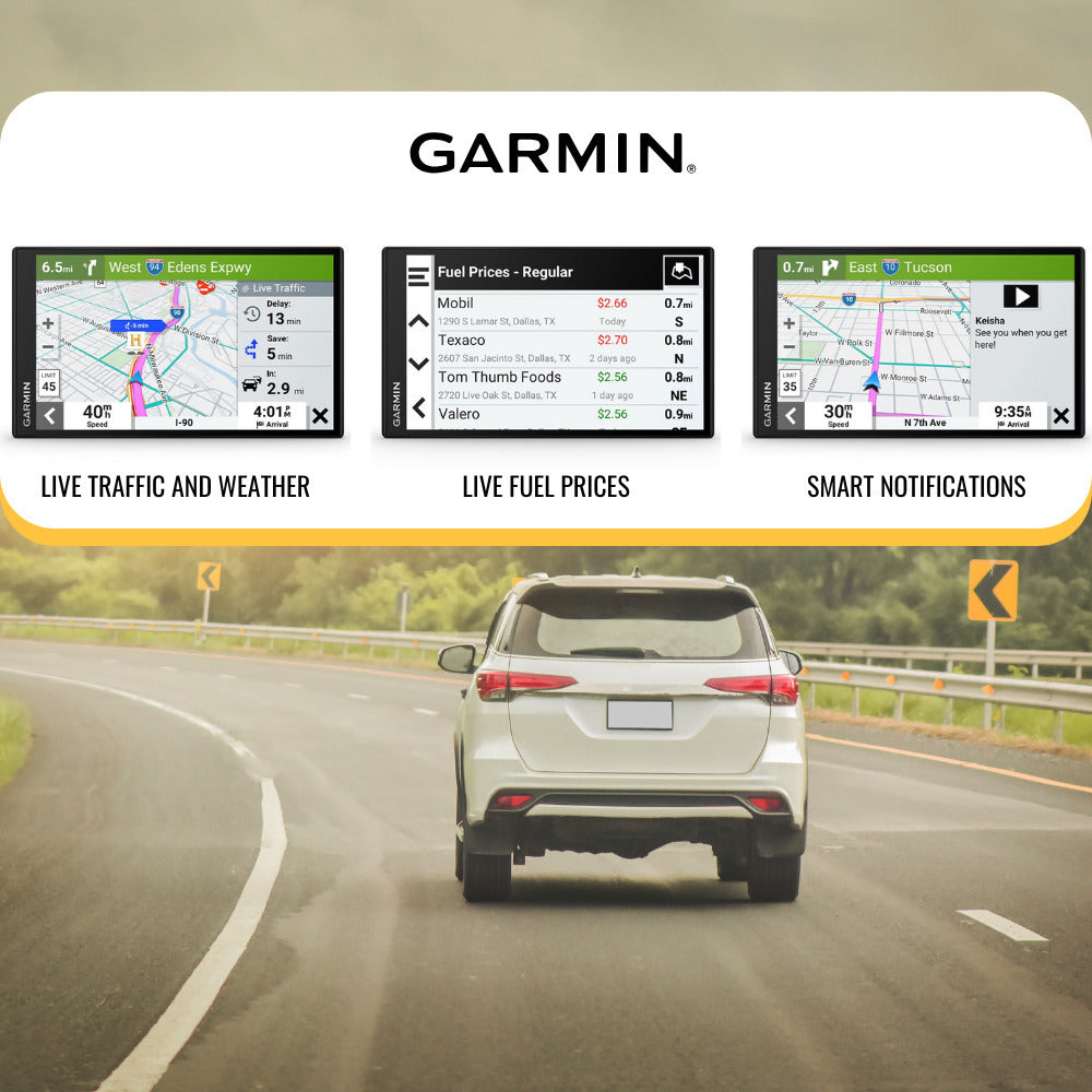 Garmin DriveSmart 76 GPS Navigator (7-Inch) with Knox Gear GPS Suction Cup Mount Bundle