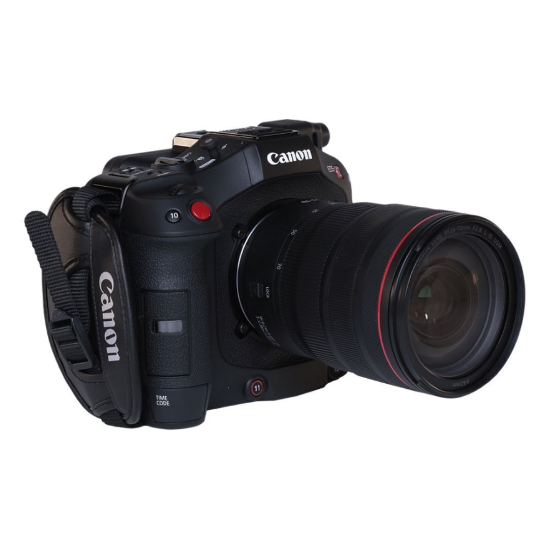 Canon EOS C80 6K Full Frame CMOS Camera with RF24-70mm F2.8 L IS USM Lens Kit (Black, RF Mount)