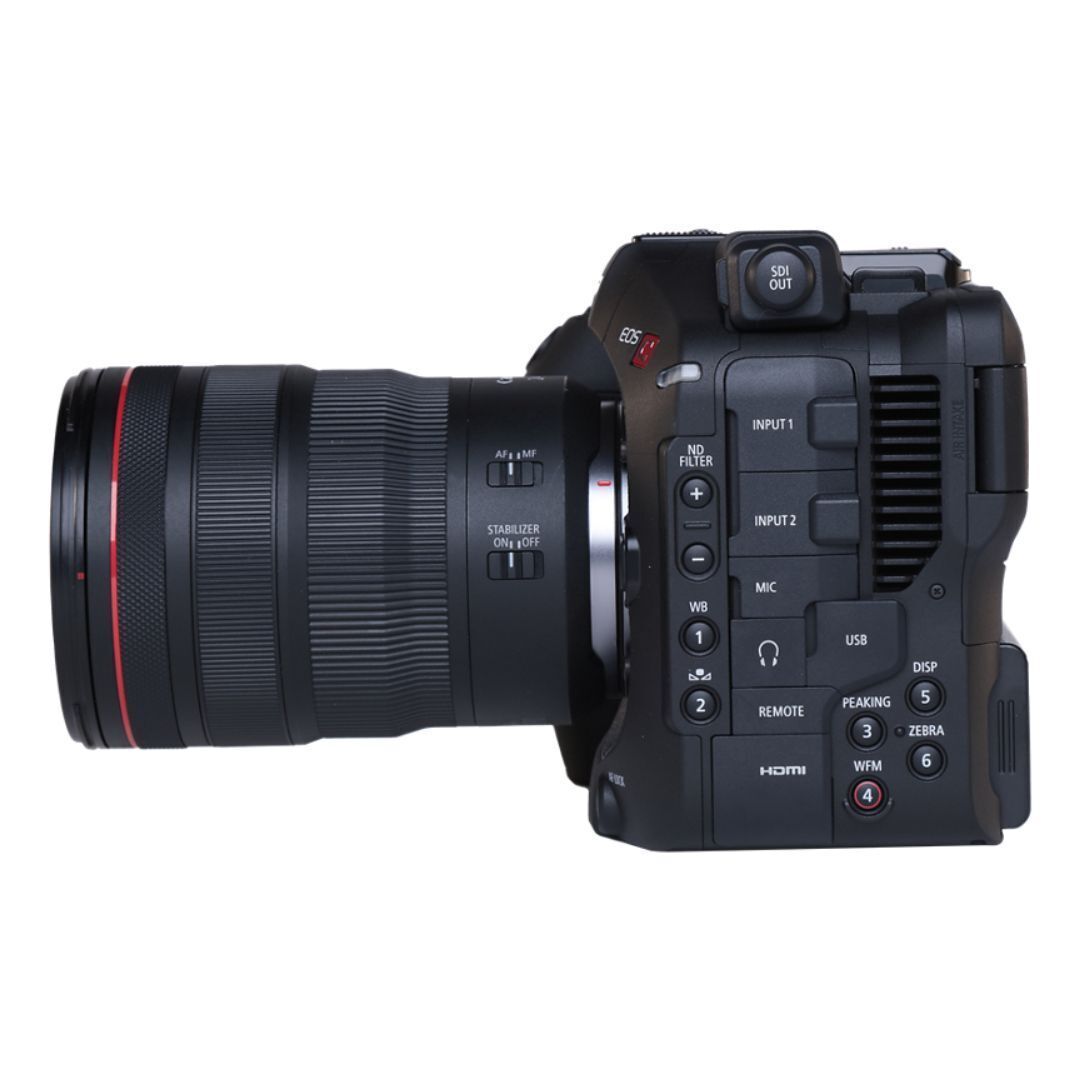 Canon EOS C80 6K Full Frame CMOS Camera with RF24-70mm F2.8 L IS USM Lens Kit (Black, RF Mount)