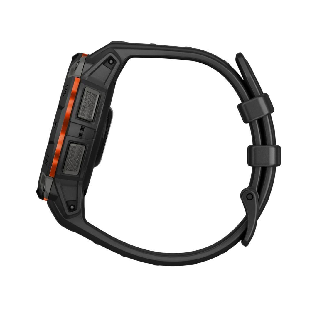 Garmin Instinct 3 50mm Solar GPS Smartwatch with Built-In Flashlight (Black with Charcoal Band)