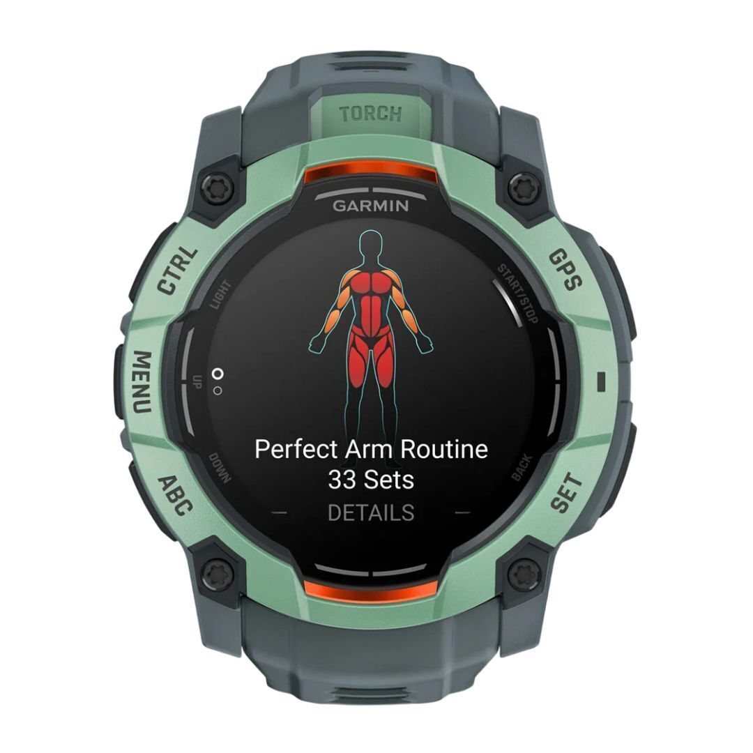 Garmin Instinct 3 50mm GPS Smartwatch with 1.3-Inch AMOLED Display (Neo Tropic with Twilight Band)