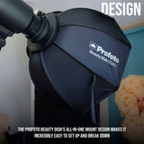 Profoto Beauty Dish for Portraits and Fashion with Speedring and Circular Front Edge (White) Bundle