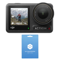 DJI Osmo Action 4 Camera Standard Combo Bundle with Care Refresh 2-Year Plan Card