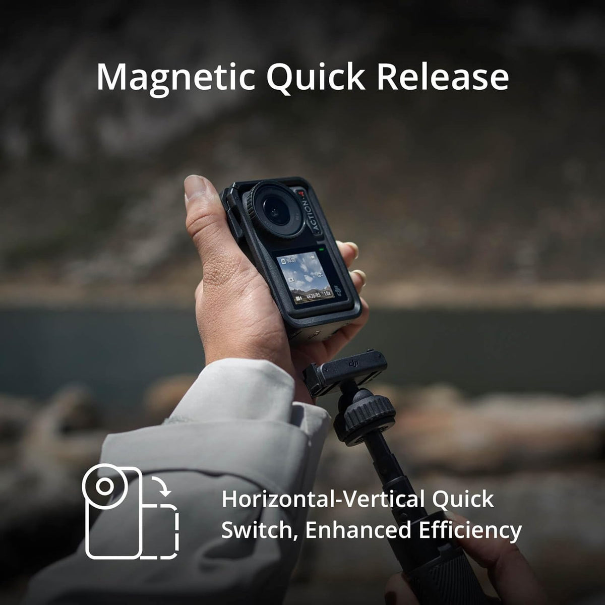 DJI Osmo Action 4 Camera Standard Combo Bundle with Care Refresh 2-Year Plan Card