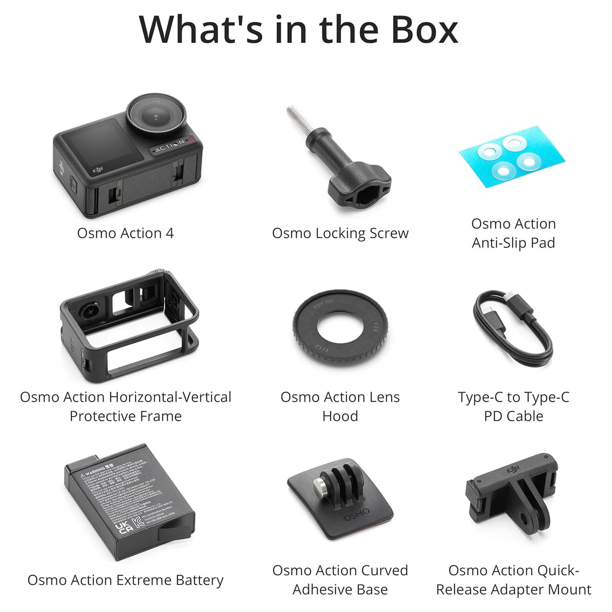 DJI Osmo Action 4 Camera Standard Combo Bundle with Care Refresh 2-Year Plan Card