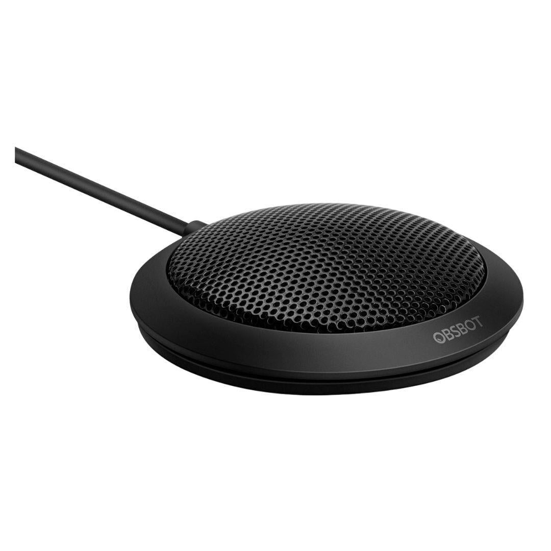 OBSBOT Plug-and-Play Omnidirectional Tabletop HQ Microphone with Anti-Slip Rubber Base (Black)