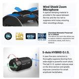 Panasonic V900 Full HD Camcorder 24x Optical Zoom (Black) with 128GB SDXC Memory Card Bundle