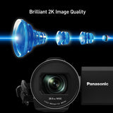 Panasonic V900 Full HD Camcorder 24x Optical Zoom (Black) with 128GB SDXC Memory Card Bundle
