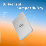 OWC Envoy Pro Elektron 1TB Mini-Sized SSD with Weather-Resistant Body (Silver) and OWC Cable Bundle