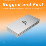 OWC Envoy 1TB Ultra-Portable USB-C NVMe SSD with 1000 MBPS Transfer Speed (Silver) Bundle