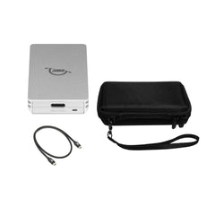 OWC Envoy 1TB Ultra-Portable USB-C NVMe SSD with 1000 MBPS Transfer Speed (Silver) Bundle
