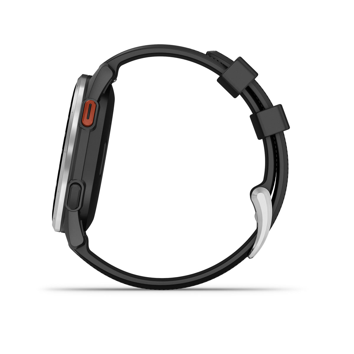 Garmin Approach S44 GPS AMOLED Golf Smartwatch (Silver Aluminum Bezel, Black Silicone Band)