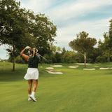 Garmin Approach S44 GPS AMOLED Golf Smartwatch (Silver Aluminum Bezel, Black Silicone Band)