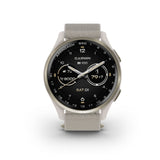 Garmin Approach S50 GPS Golf Smartwatch (Cream Gold Aluminum Bezel, Ivory ComfortFit Nylon Band)