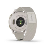 Garmin Approach S50 GPS Golf Smartwatch (Cream Gold Aluminum Bezel, Ivory ComfortFit Nylon Band)
