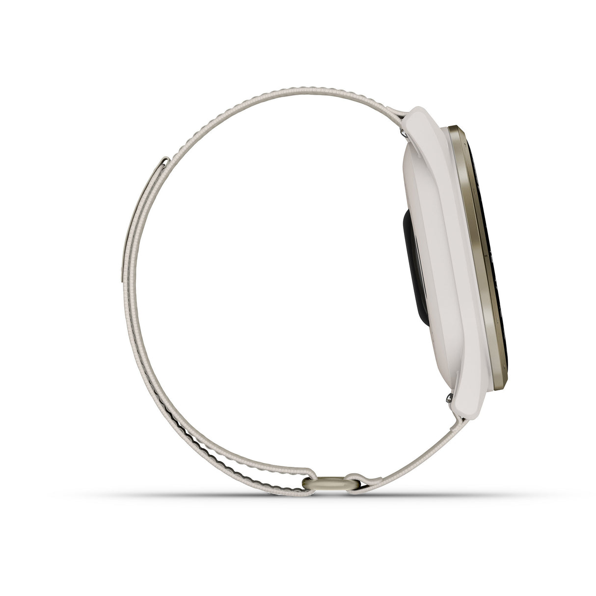 Garmin Approach S50 GPS Golf Smartwatch (Cream Gold Aluminum Bezel, Ivory ComfortFit Nylon Band)