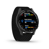 Garmin Approach S50 GPS AMOLED Golf Smartwatch (Slate Aluminum Bezel, Black ComfortFit Nylon Band)