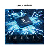 K&F Concept 1100mAh NP FW50 Replacement Batteries 3-Pack with 3-Slot LCD Charger for Sony Cameras