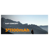 K&F Concept 1100mAh NP FW50 Replacement Batteries 3-Pack with 3-Slot LCD Charger for Sony Cameras