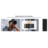 K&F Concept 2280mAh NP-FZ100 Li-Ion Replacement Battery 3-Pack and Three Slot LCD Charger for Sony