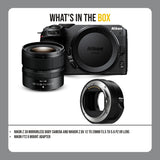 Nikon Z 30 Mirrorless Body Camera and NIKKOR Z DX 12 to 28mm Lens with FTZ II Mount Adapter Bundle